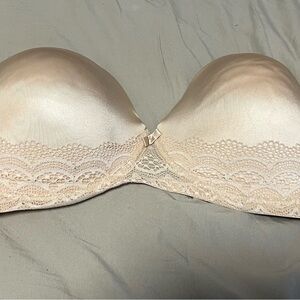 Auden Nude Lace Trim Molded Cup Bra